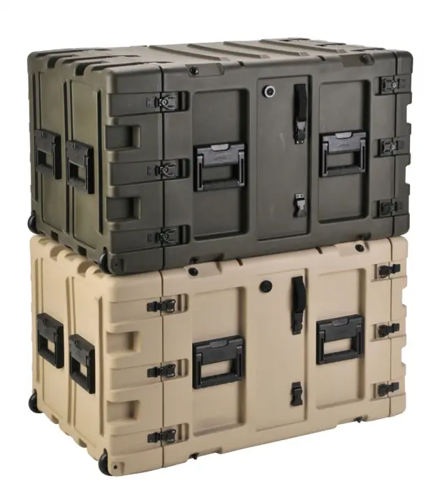 SKB Cases 3RR-9U24-25B 3RR Series 9U Removable Shock Rack & Transport Case 24" Deep (3RR9U2425B)
