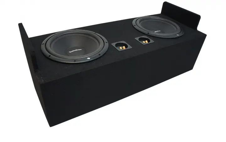 1982-2004 Chevy S-10 Extended Cab Truck Rockford Prime R1S412 Dual 12" Sub Box Enclosure - Final 2 Ohm