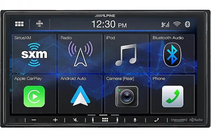 Alpine ILX-407 Digital 7" Shallow-Chassis Multimedia Receiver with PowerStack and Apple Carplay