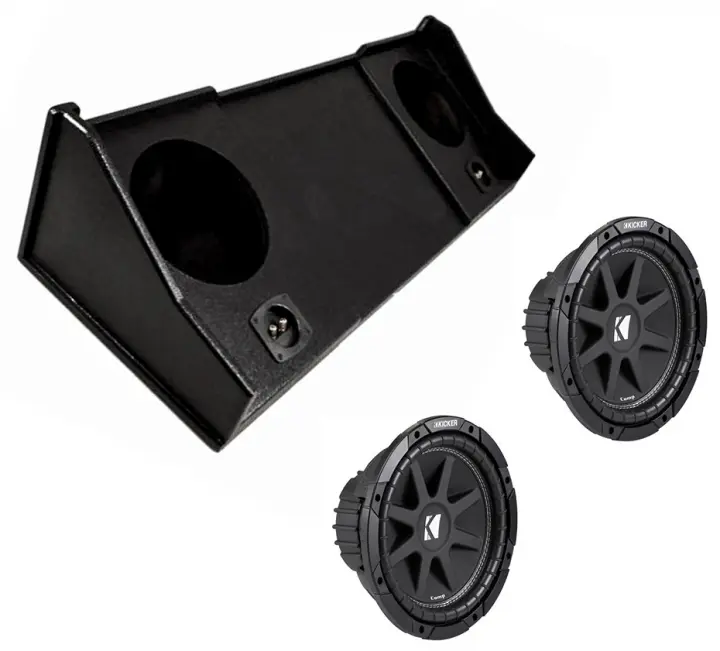 Kicker 43C104 Compatible with Dodge Ram Extended Cab 9801 10" Subwoofer Single 4 Ohm 150W and