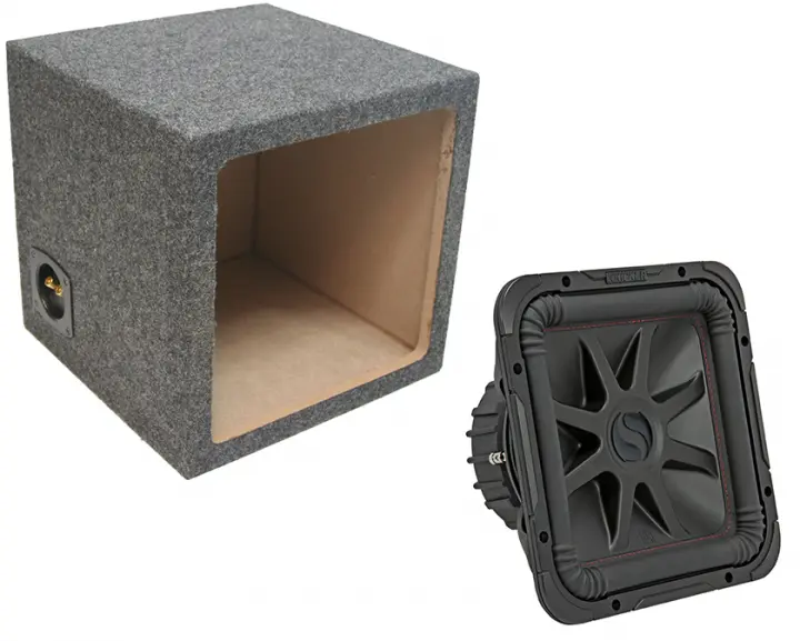 Kicker 44L7R124 L7 Square Subwoofer Single 12" Sealed Sub Enclosure Box
