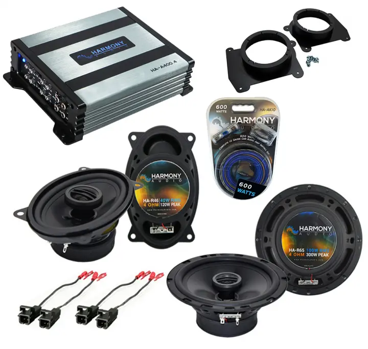 Harmony Audio Compatible with GMC Sierra 2500 1999-2002 Front Pillar Factory Replacement HA-R46 Speakers