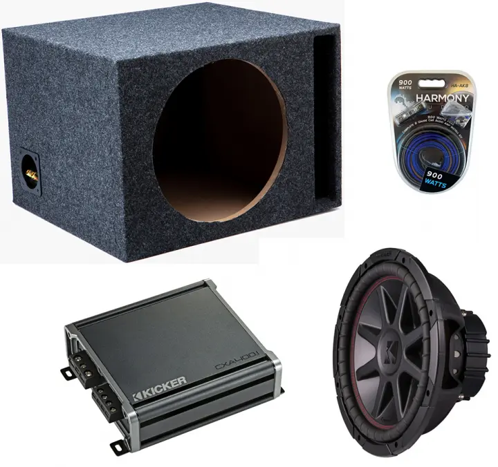 Kicker 43CVR124 12" CompVR CVR12 Series 400W RMS 4 Ohm DVC Car Sub