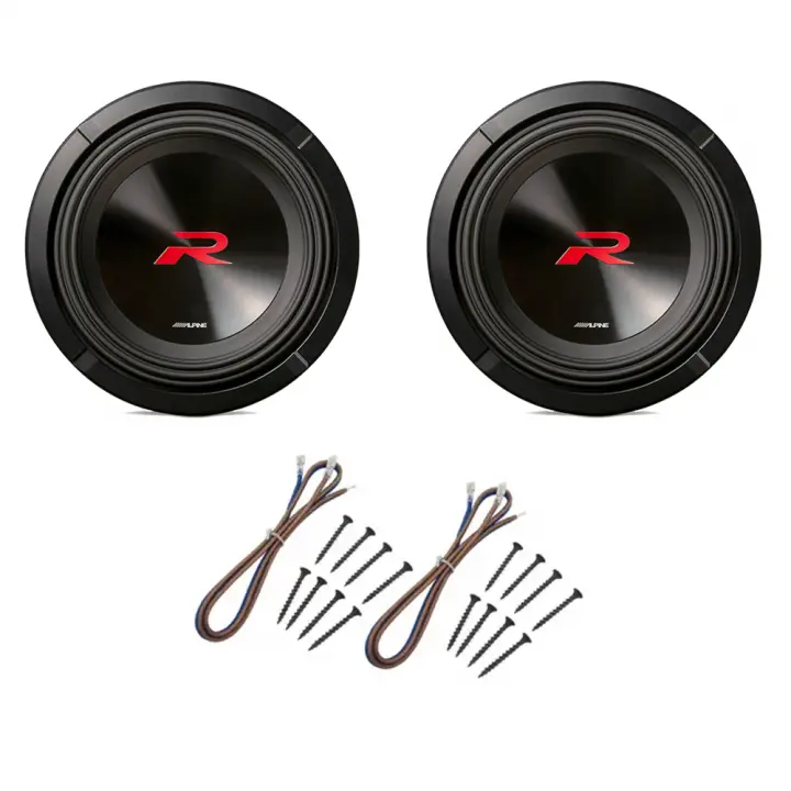 Alpine R2W10D4 Car Audio Type R Dual 4 Ohm 1500W 10" Subwoofers with