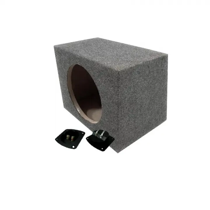 Car Audio Single 10" Sealed Subwoofer Rear Angle Sub Box Enclosure 3/4