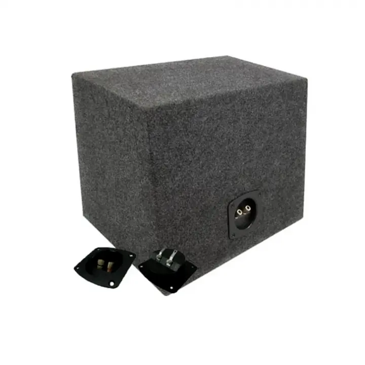Car Audio Single 10" Sealed Subwoofer Rear Angle Sub Box Enclosure 3/4