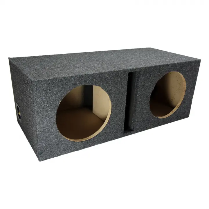 Car Audio Dual 10 inch Vented Subwoofer Stereo Sub Box Ported