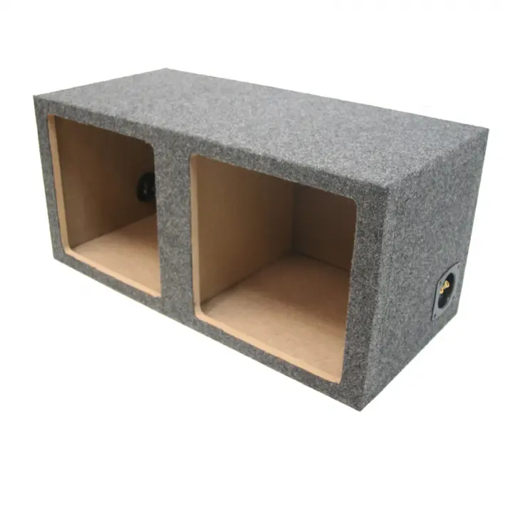 Car Audio Dual 12" Vented Square Sub Box Enclosure fits Kicker L7