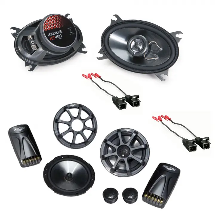 Kicker 46CSC464 Compatible with Chevy Silverado 9506 Ext Cab Truck 4x6