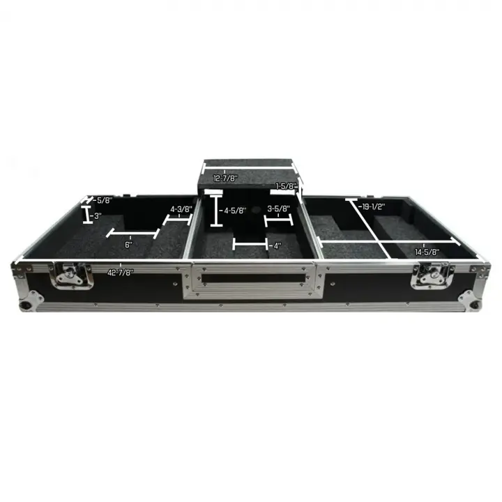 Harmony HC2T1272WLT DJ Battle Coffin for (2) Rane 12 Turntables