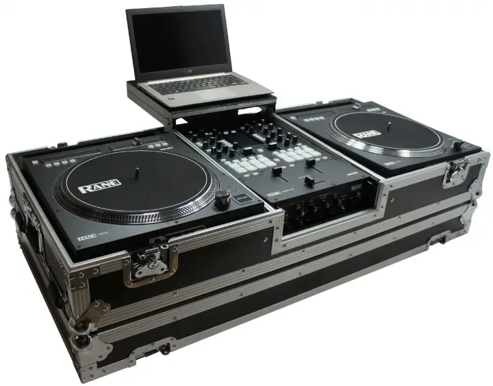Harmony HC2T1272WLT DJ Battle Coffin for (2) Rane 12 Turntables