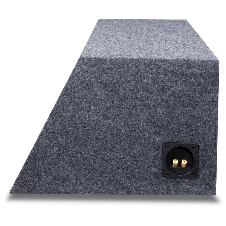 10 Dual Small Sealed Enclosure - 3/4" MDF, Carpeted, With Terminal Cups For Speaker Building