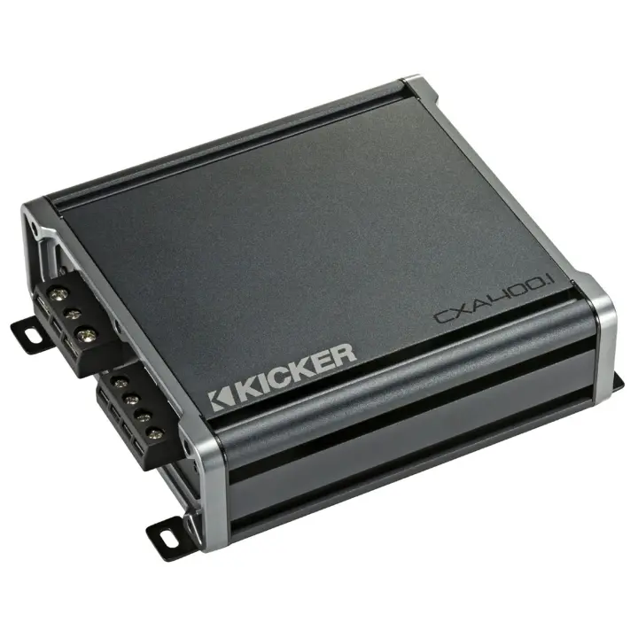Kicker CXA300.1 Sub Amp with 8 Gauge Amplifier Wiring Kit Bundle