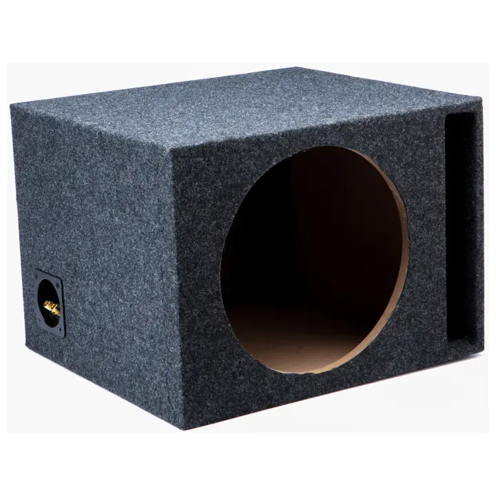 12 Subwoofer Box Dual 12" Vented Subwoofer Box With Kerf Port | Armor Coated Car Audio Enclosure Bra Strap Hardware