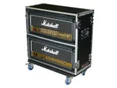 Odyssey Cases FZGAMPHEAD2X2W Flight Zone Protective Dual Guitar Amp Head Case w/ Wheels