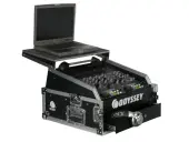 Odyssey Cases FZGS1002 Flight Zone 10u Top Slant x 2u Vertical Glide Style Slanted Combo Rack Case