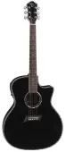 Michael-Kelly-Nostalgia-15CE-Acoustic-Electric-Cutaway-Guitar-Black-Finish-N15CEBK-image-1