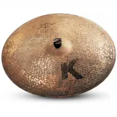 Zildjian K0986 20" K Custom Series Left Side Ride Medium Thin Drumset Cast Bronze Cymbal with Low to Mid Pitch, Dark Sound and 3 Rivets