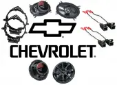 Kicker 46CSC654 Compatible with Chevy Silverado 07-12 Ext Cab Truck 6.5" Coaxial Range Stereo Speakers, Kicker 46CSC464 4x6" Speakers and HA-724568 Speaker Replacement Harness