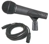 Behringer XM8500 Pro Audio Wired Cardioid Mic Microphone with 15 Foot XLR Cable Package