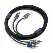 Kicker Car Audio QI44 Q-Series Interconnect 4-Channel 4 meters Cable with K-Grip and Rubber Grips