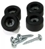 Peavey Four-Pack 3/4-Inch Rubber Feet - Small with Phillips Screw (51600)