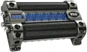 Boss-CAP8-8-Farad-Capacitor-Digital-Voltage-Meter-Black-Chrome-Active-Light-Show-image-1