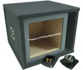 Car Audio Single 12" Vented Square Paintable Sub Box fits Kicker L7 Subwooofer