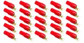 Stinger S4GBSBR Car Audio Gold 4 Gauge Power Wire Red Spade Terminals (25) Pack