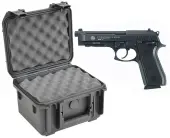 SKB 3I-0907-6B-L Waterproof Plastic Gun Case for Taurus PT99 Semi-Auto 9mm Handgun Pistol