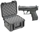 SKB 3I-0907-6B-L Waterproof Plastic Gun Case for Walther P22 Compact Semi-Auto .22 LR Handgun Pistol