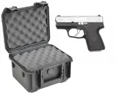 SKB 3I-0907-6B-L Waterproof Plastic Gun Case for Kahr Arms PM9 Compact Semi-Auto 9mm Handgun Pistol