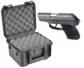 SKB 3I-0907-6B-L Waterproof Plastic Gun Case forKel-Tec P-3AT Conceal Semi-Auto .380 ACP Handgun ...