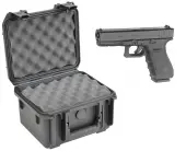 SKB 3I-0907-6B-L Waterproof Plastic Molded Gun Case for Glock 20 29 Semi-Auto 10mm Handgun