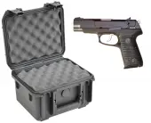 SKB 3I-0907-6B-L Waterproof Plastic Molded Gun Case for Ruger P90 Semi-Auto .45 ACP Handgun