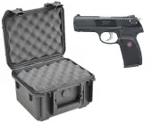 SKB 3I-0907-6B-L Waterproof Plastic Molded Gun Case for Ruger P345 Semi-Auto .45 ACP Handgun