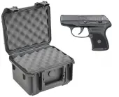 SKB 3I-0907-6B-L Waterproof Plastic Molded Gun Case for Ruger LCP Subcompact Semi-Auto .380 ACP Handgun