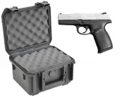 SKB 3I-0907-6B-L Waterproof Plastic Molded Gun Case for Smith & Wesson SW357V Semi-Auto .357 ...