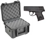 SKB 3I-0907-6B-L Waterproof Plastic Molded Gun Case for Smith & Wesson SW380 Semi-Auto .380 ACP Handgun Pistol