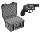 SKB 3I-0907-6B-L Waterproof Plastic Gun Case for Smith & Wesson 340PD Five Shot .38 Special .357 Magnum Revolver Handgun