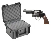 SKB 3I-0907-6B-L Waterproof Plastic Gun Case for Smith & Wesson Model 22 Six Shot .45 ACP Rev...