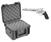 SKB 3I-0907-6B-L Waterproof Plastic Gun Case for Smith & Wesson Model 500 Five Shot .50 Magnum Revolver Handgun