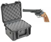 SKB 3I-0907-6B-L Waterproof Plastic Gun Case for Colt Trooper Six Shot Revolver Handgun