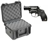 SKB 3I-0907-6B-L Waterproof Plastic Gun Case for Taurus Model 85 Five Shot .38 Special Revolver Handgun