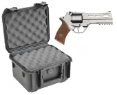 SKB 3I-0907-6B-L Waterproof Plastic Gun Case for Chiappa Firearms Rhino Six Shot .357 Revolver Ha...