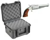 SKB 3I-0907-6B-L Waterproof Plastic Gun Case for North American Arms Earl Five Shot .22 Revolver Handgun