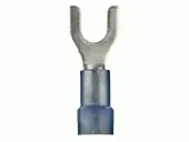 Install Bay BNST6 16/14 Gauge #6 Blue Nylon Spade Terminal Package of 100