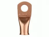 Install Bay CUR212 Pack of 10 2-Gauge 1/2" Uninsulated Copper Ring Terminal