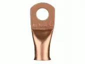 Install Bay CUR810 8 Gauge #10 Uninsulated Copper Ring Terminal 25/Package