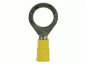 Install Bay 3MYVRT14 100 Bag Pack 12-10 Ga 1/4 Yellow Vinyl Ring Terminal